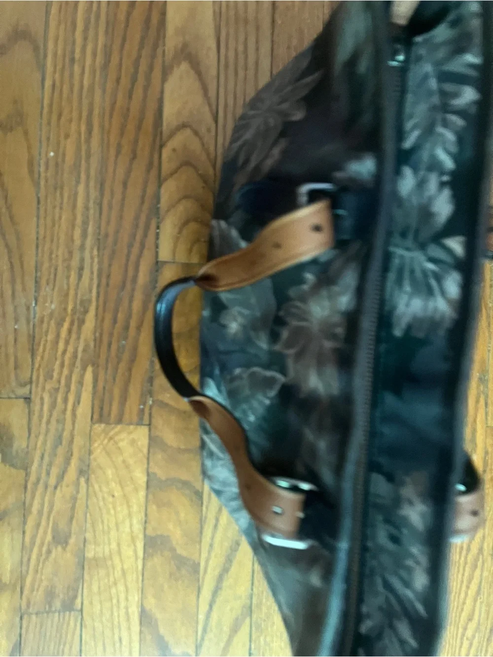Coach leather and canvas tote
